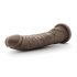 Dr. Skin 8,5 - realistické dildo s přísavkou - hnědé (20,5 cm)