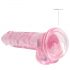 REALROCK - růžový realistický dildo - 17cm