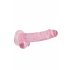 REALROCK - růžový realistický dildo - 17cm