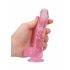 REALROCK - realistický růžový dildo - 15 cm