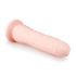 Easytoys - přísavkový 100% silikonový vibrátor (21 cm) - přírodní