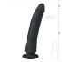 Easytoys - černé silikonové dildo s přísavkou (21 cm)