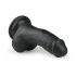 Easytoys - přísavný varlatový dildo (15 cm) - černý