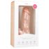 Easytoys - přísavný dildo s varlaty (17,5 cm) - přírodní