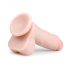 Easytoys - přísavný dildo s varlaty (17,5 cm) - přírodní