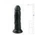 Easytoys - realistický dildo s přísavkou (15,5 cm) - černý