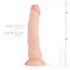 Real Fantasy Dylan - realistický dildo 23cm (přírodní)