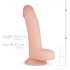 Real Fantasy Cliff - realistický dildo - 22 cm (přírodní)