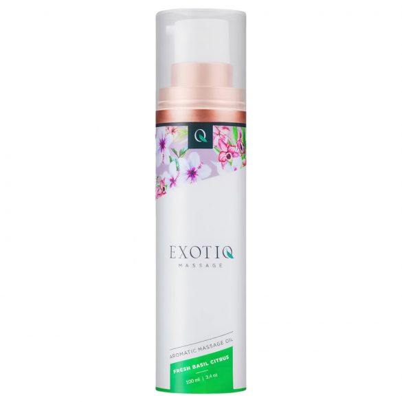 Exotiq - voňavý masážní olej - bazalka-citrón (100 ml)