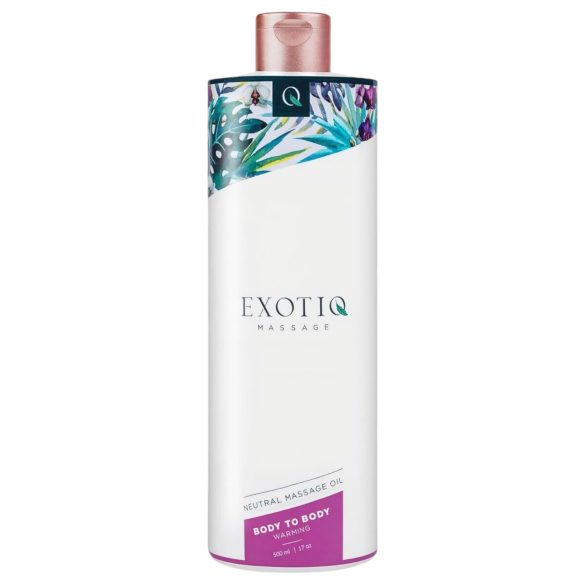 Exotiq Body To Body - hřejivý masážní olej (500 ml)