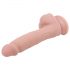 Mr. Dixx 7.6 - přísavné dildo s varlaty - přírodní (19,5cm)