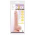 Mr. Dixx 7.6 - přísavné dildo s varlaty - přírodní (19,5cm)