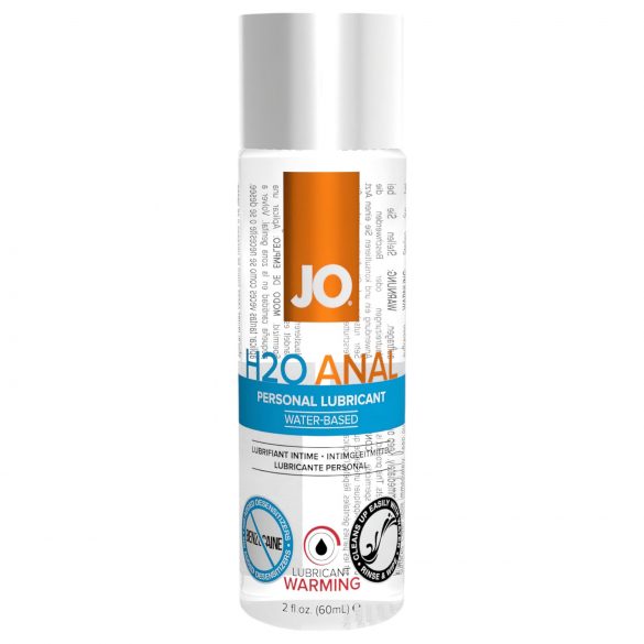 JO H2O Anal Warming - hřejivý anální lubrikant, vodní báze (60ml)