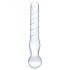 GLAS - oboustranné skleněné dildo (průhledné)