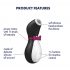 Satisfyer Penguin - nabíjecí, voděodolný stimulátor klitorisu (černobílý)