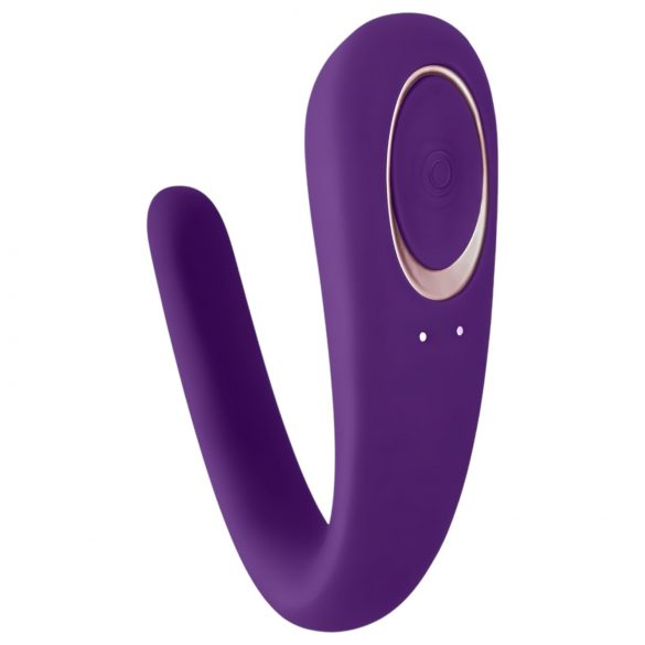 Satisfyer Double Classic - vodotěsný párový vibrátor, fialový