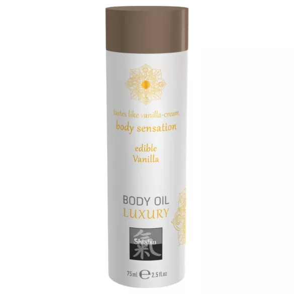 Shiatsu Luxury - Jedlý masážní olej - Vanilka (75ml)